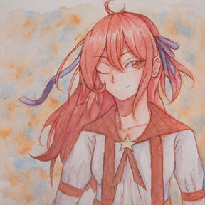 Anime Style with Simple Background